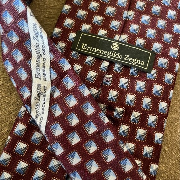 Ermenegildo Zegna Necktie 100% Silk - Picture 3 of 6